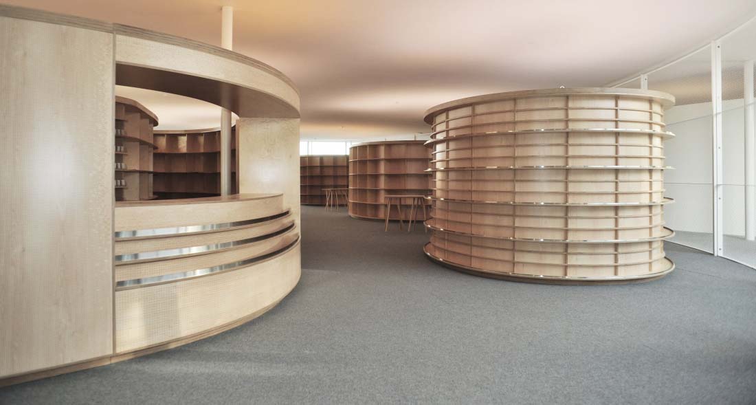 Librairie La Fontaine, EPFL, Rolex Learning Center | Lausanne | Kawamura Ganjavian Architecture Design                      
