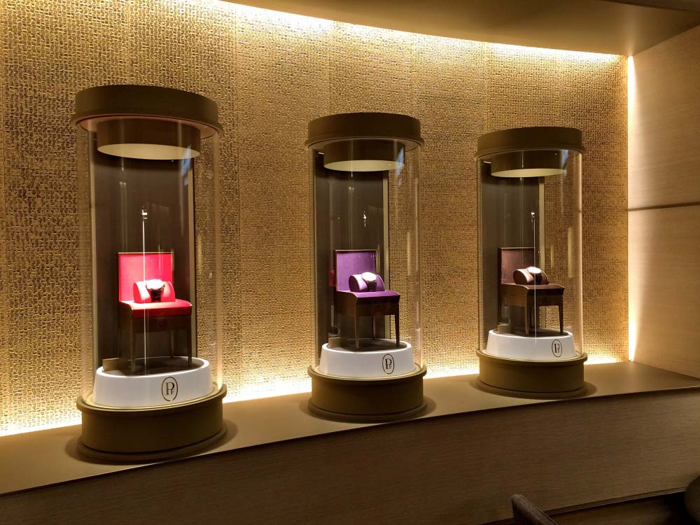 Parmigiani Fleurier | Vitrines | SIHH Genève | CA&CO Architecture intérieure                           